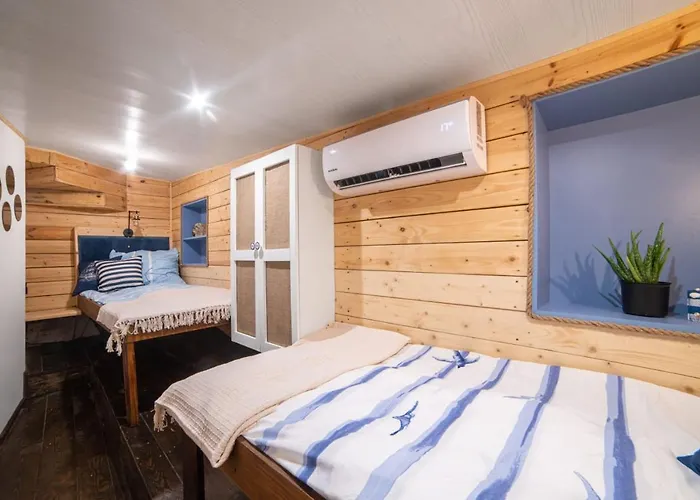 船屋 Houseboat Gdy-50, Dom Na Wodzie Z Sauna I Jacuzzi